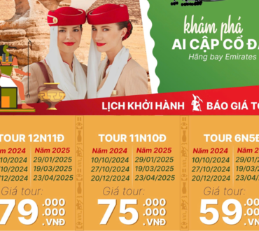 Chính sách quà tặng cho sự kiện “kết nối kinh doanh và phát triển tour Ai Cập 2024” ngày 16/08/2024