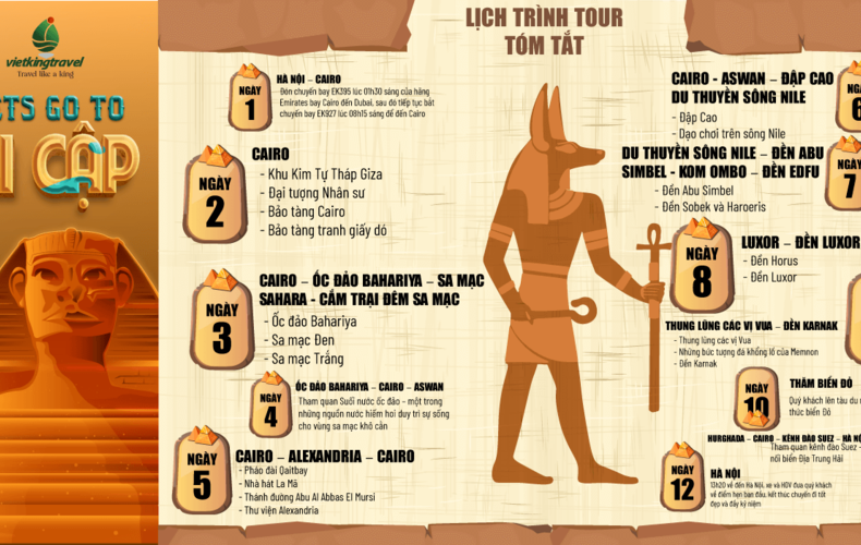 Ai Cập 12N11D 4 sao từ HCM