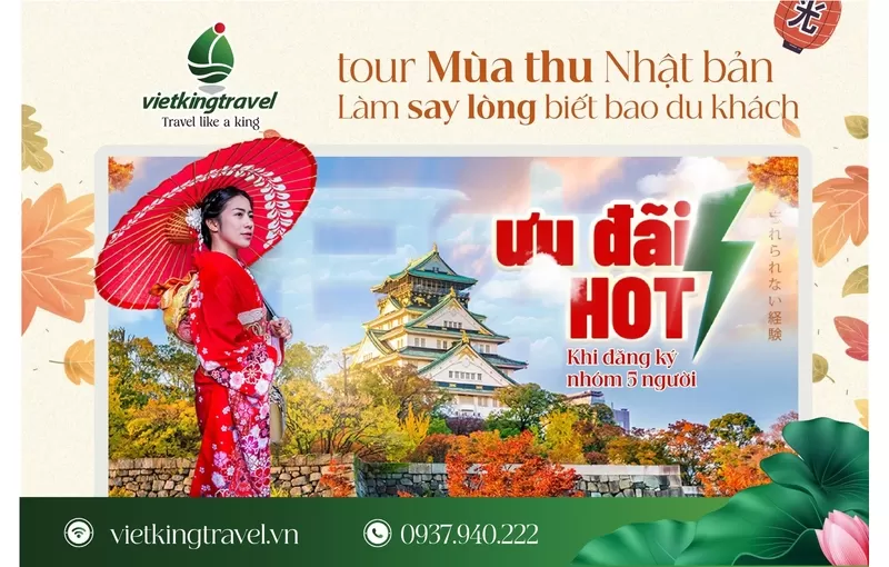 Nhật Bản Cung Đường Vàng 6 ngày 5 đêm từ Hà Nội Bay Vietnam Airlines