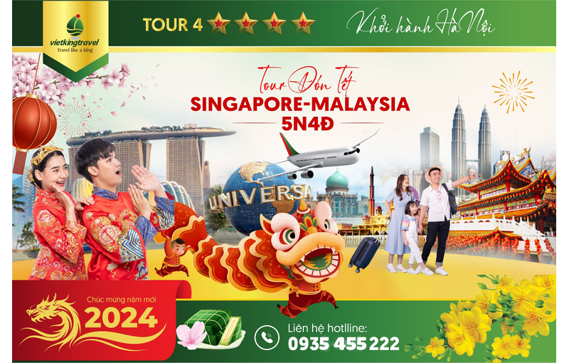 Du lịch Tết 2024 Singapore Malaysia 5N4Đ từ Đà Nẵng
