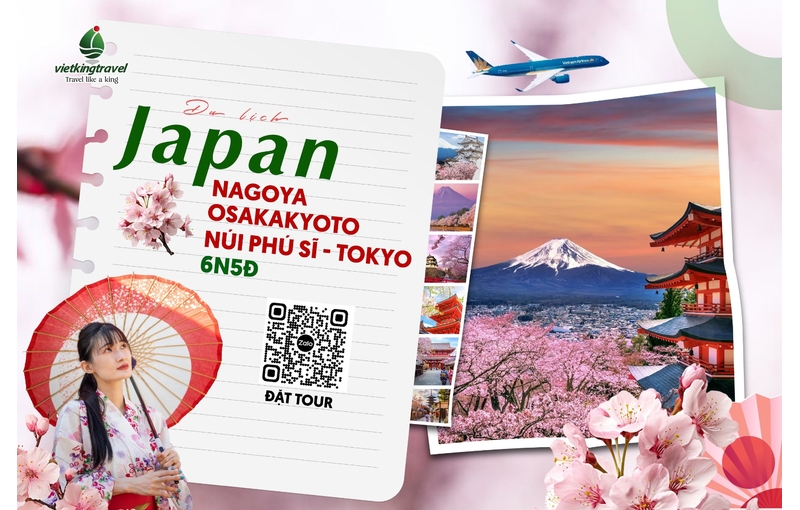Mùa xuân Nhật Bản: Nagoya - Osaka - Kyoto - Núi Phú Sĩ - Tokyo 6N5Đ