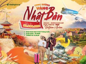 5N5Đ CUNG ĐƯỜNG VÀNG  NHẬT BẢN [OSAKA – SHIRAKAWA GO – FUJI – TOKYO]