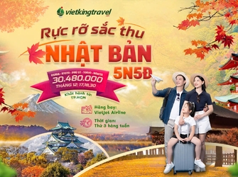 RỰC RỠ SẮC THU CUNG ĐƯỜNG VÀNG NHẬT BẢN 5N5Đ [OSAKA-KYOTO-PHÚ SỸ-TOKYO-NARITA]