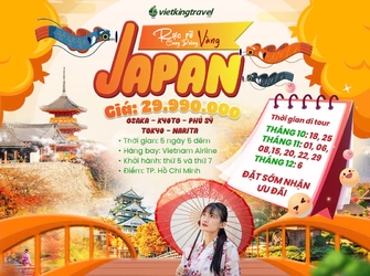 RỰC RỠ SẮC THU NHẬT BẢN [OSAKA-KYOTO-PHÚ SỸ-TOKYO-NARITA]